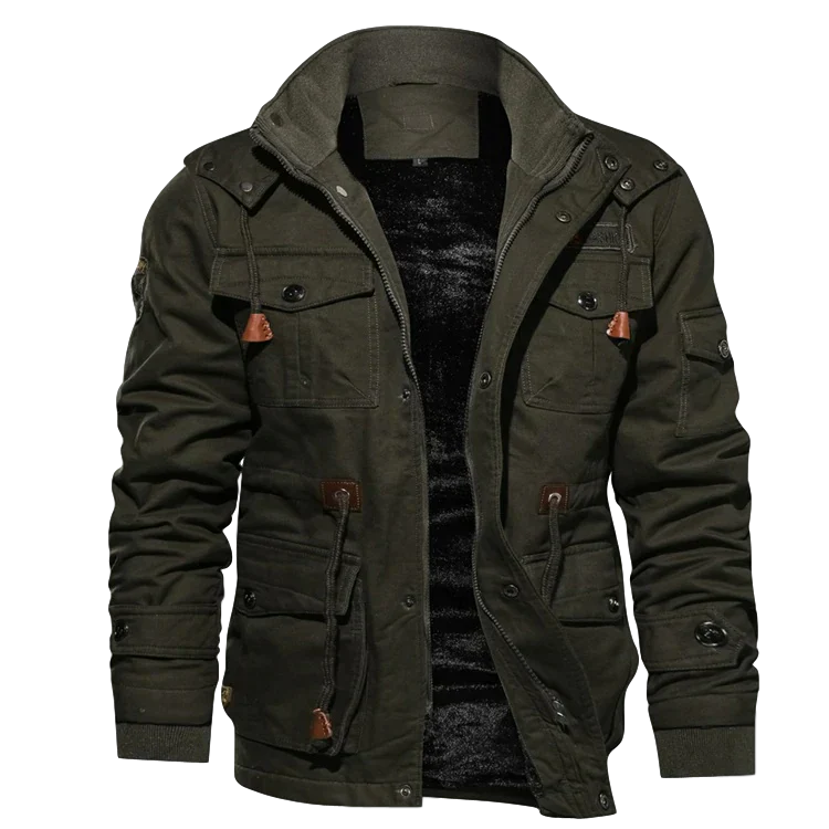 Aristo ™ | Hugo herre vinterjakke i blød sherpa med aftagelig hætte