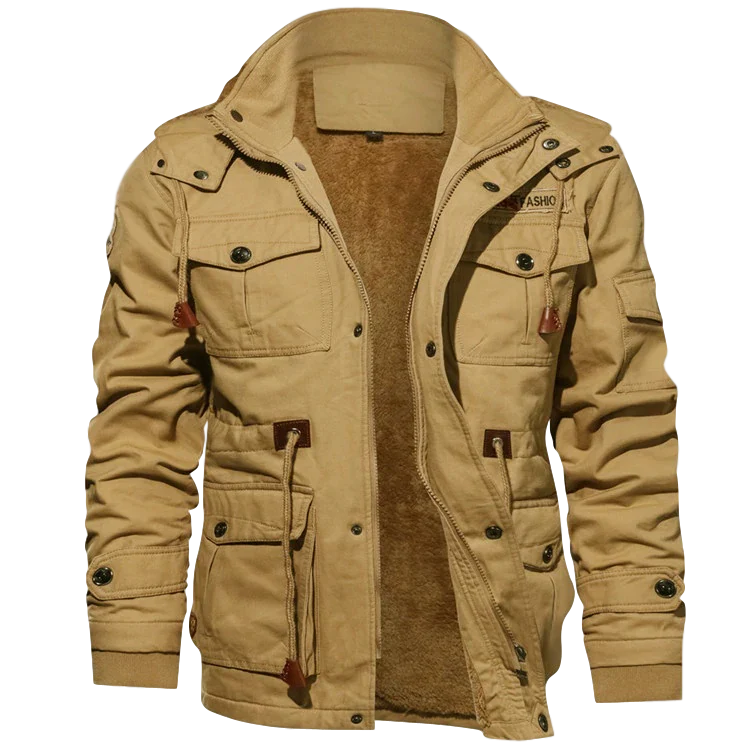 Aristo ™ | Hugo herre vinterjakke i blød sherpa med aftagelig hætte